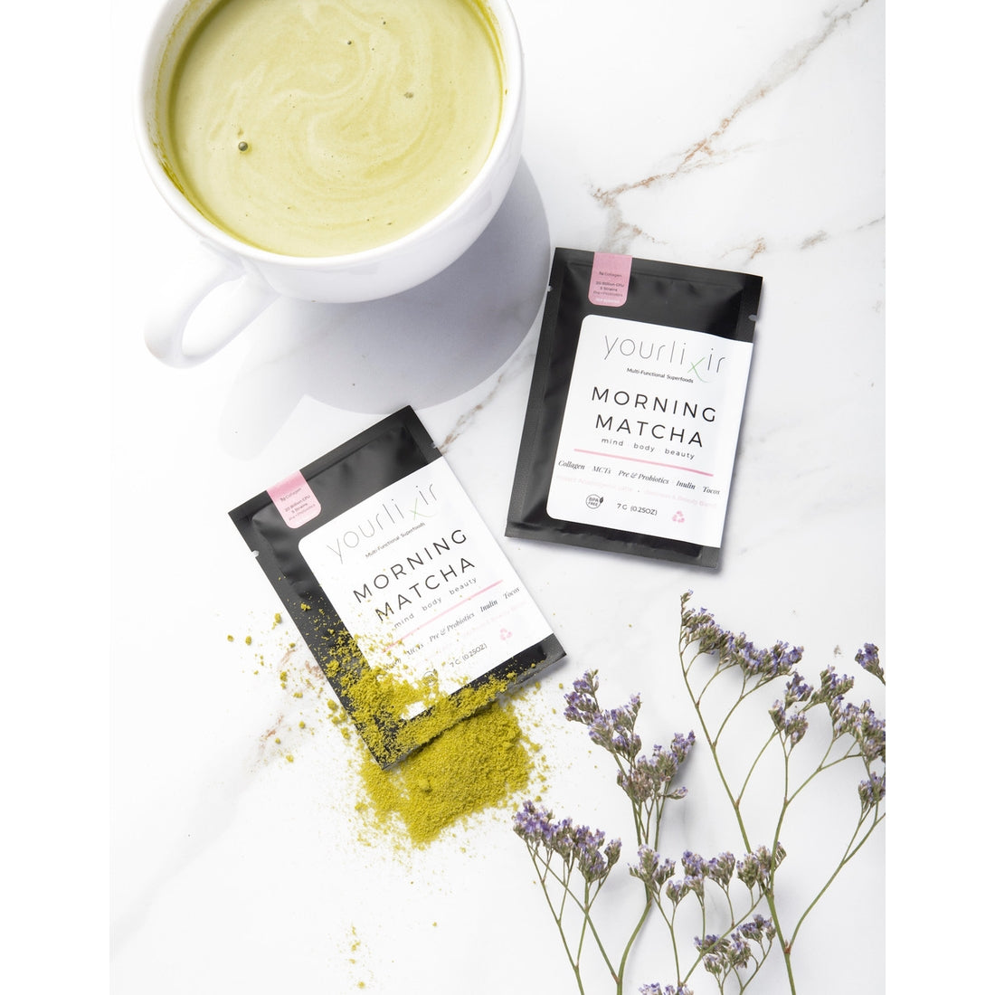 Collagen & Probiotic Matcha Latte Sachet